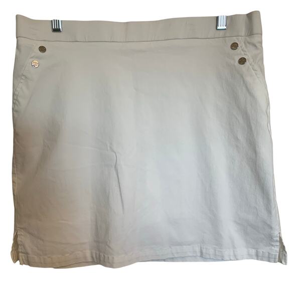 Rafaella Comfort skort size Large Women's white - Picture 1 of 6